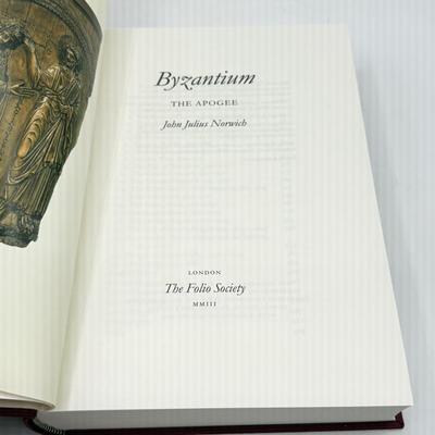 LOT 5L: 2007 Folio Society Byzantium by John Julius Norwich 3-Book Box Set