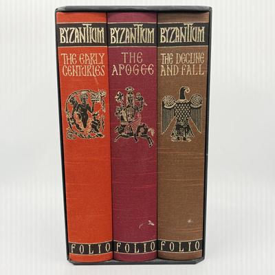 LOT 5L: 2007 Folio Society Byzantium by John Julius Norwich 3-Book Box Set