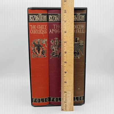 LOT 5L: 2007 Folio Society Byzantium by John Julius Norwich 3-Book Box Set