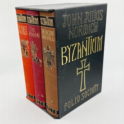 LOT 5L: 2007 Folio Society Byzantium by John Julius Norwich 3-Book Box Set