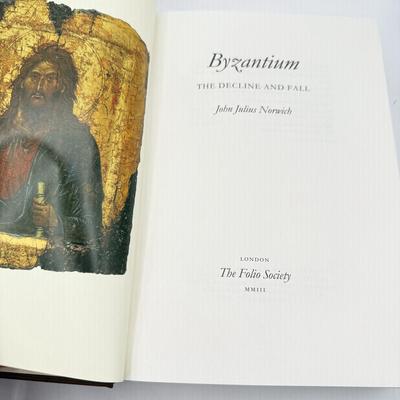 LOT 5L: 2007 Folio Society Byzantium by John Julius Norwich 3-Book Box Set
