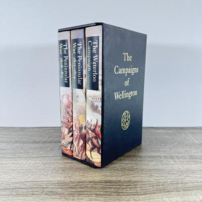LOT 6L: 2007 Folio Society The Campaigns of Wellington by Ian Fletcher 3-Book Box Set