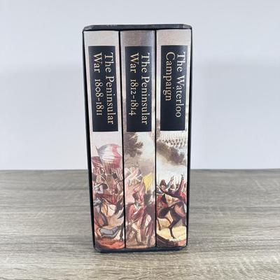 LOT 6L: 2007 Folio Society The Campaigns of Wellington by Ian Fletcher 3-Book Box Set