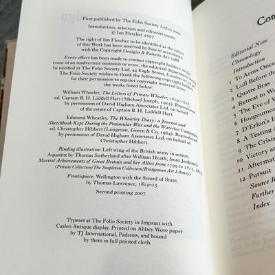 LOT 6L: 2007 Folio Society The Campaigns of Wellington by Ian Fletcher 3-Book Box Set