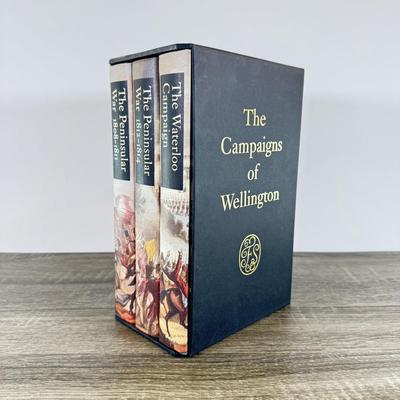 LOT 6L: 2007 Folio Society The Campaigns of Wellington by Ian Fletcher 3-Book Box Set