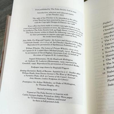 LOT 6L: 2007 Folio Society The Campaigns of Wellington by Ian Fletcher 3-Book Box Set