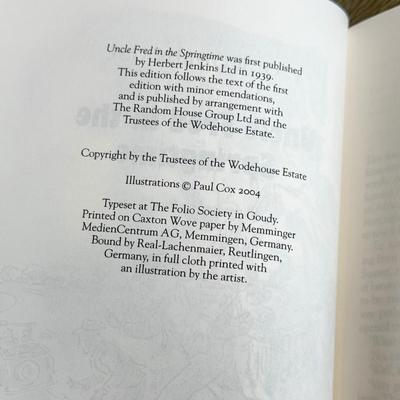 LOT 7L: 2004 Folio Society P. G. Wodehouse Best of Blandings 5-Book Box Set Illustrated by Paul Cox