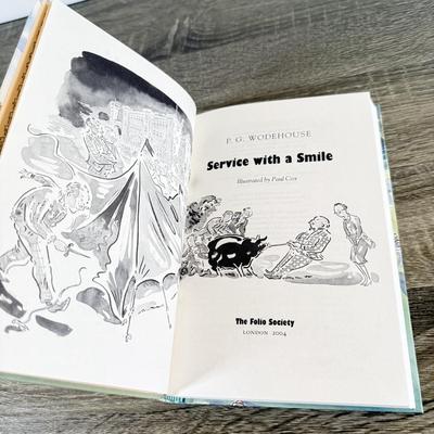 LOT 7L: 2004 Folio Society P. G. Wodehouse Best of Blandings 5-Book Box Set Illustrated by Paul Cox