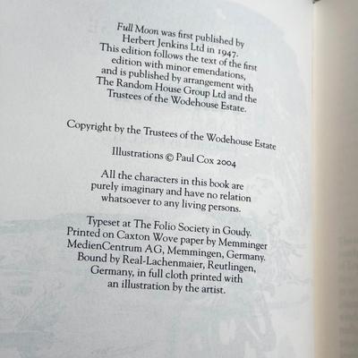 LOT 7L: 2004 Folio Society P. G. Wodehouse Best of Blandings 5-Book Box Set Illustrated by Paul Cox