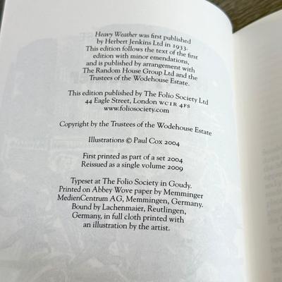 LOT 7L: 2004 Folio Society P. G. Wodehouse Best of Blandings 5-Book Box Set Illustrated by Paul Cox