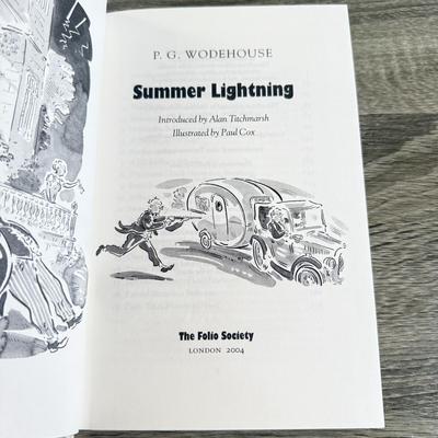 LOT 7L: 2004 Folio Society P. G. Wodehouse Best of Blandings 5-Book Box Set Illustrated by Paul Cox