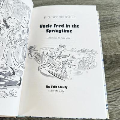 LOT 7L: 2004 Folio Society P. G. Wodehouse Best of Blandings 5-Book Box Set Illustrated by Paul Cox