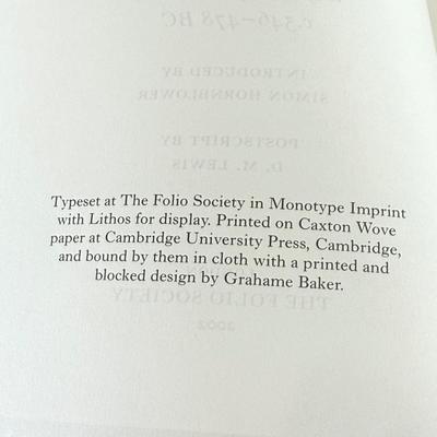 LOT 9L: Folio Society Books - 2006 Redcoats and Rebels by Christopher Hibbert, 2002 The Persian Wars by A. R. Burn & 2015 Agincourt...