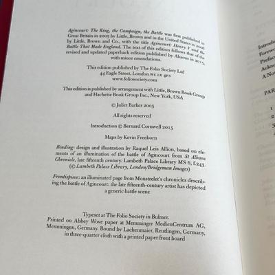 LOT 9L: Folio Society Books - 2006 Redcoats and Rebels by Christopher Hibbert, 2002 The Persian Wars by A. R. Burn & 2015 Agincourt...