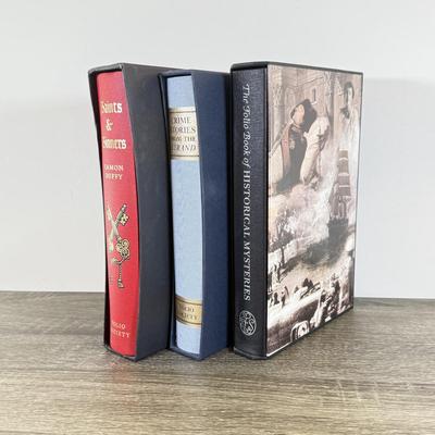 LOT 12L: Folio Society Books - 2009 Saints & Sinners by Eamon Duffy, 2009 Crime Stories from the 'Strand' & 2008 The...