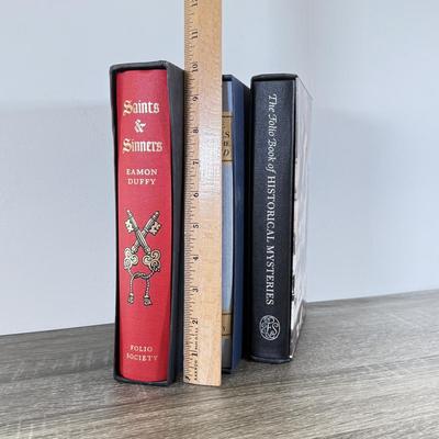 LOT 12L: Folio Society Books - 2009 Saints & Sinners by Eamon Duffy, 2009 Crime Stories from the 'Strand' & 2008 The...