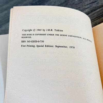 LOT 13L: 1971 Special Edition The Lord of the Rings by J. R. R. Tolkien Trilogy Book Box Set