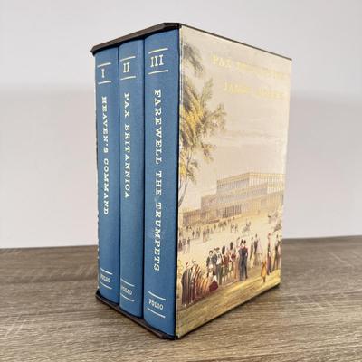 LOT 14L: 1993 Folio Society Pax Britannica by James Morris 3-Volume Box Set