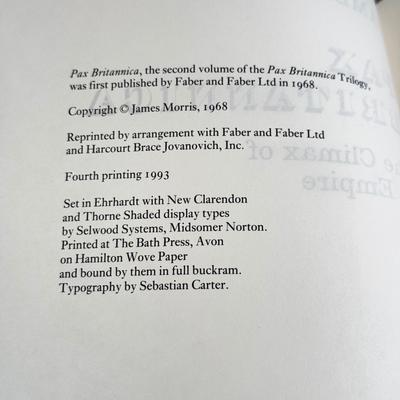 LOT 14L: 1993 Folio Society Pax Britannica by James Morris 3-Volume Box Set