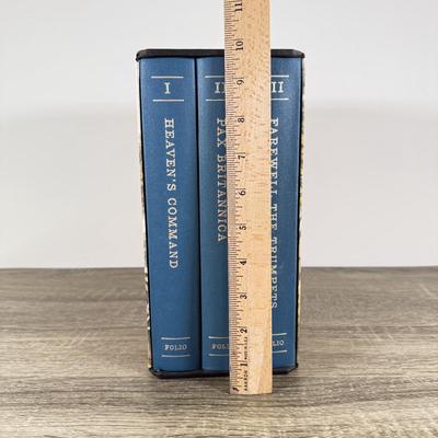 LOT 14L: 1993 Folio Society Pax Britannica by James Morris 3-Volume Box Set