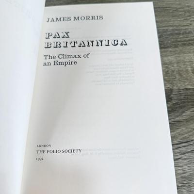 LOT 14L: 1993 Folio Society Pax Britannica by James Morris 3-Volume Box Set