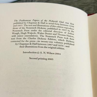 LOT 15L: Folio Society Books - 2005 Pickwick Papers by Charles Dickens, 2012 Restoration London by Liza Picard & 2014 Dickens'...