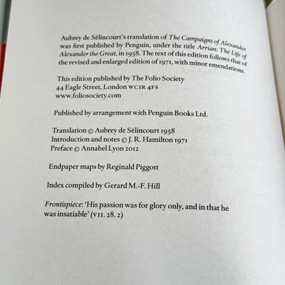 LOT 17L: Folio Society Books - 2005 The Greek Myths by Robert Graves 2-Vol Box Set & 2012 The Campaigns of Alexander by Arrian...