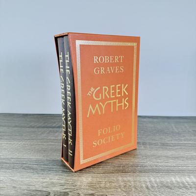 LOT 17L: Folio Society Books - 2005 The Greek Myths by Robert Graves 2-Vol Box Set & 2012 The Campaigns of Alexander by Arrian...