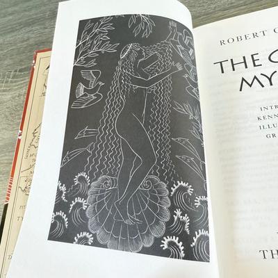 LOT 17L: Folio Society Books - 2005 The Greek Myths by Robert Graves 2-Vol Box Set & 2012 The Campaigns of Alexander by Arrian...