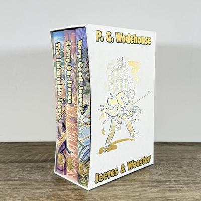LOT 18L: 2010 Folio Society P. G. Wodehouse Jeeves & Wooster 3-Book Box Set