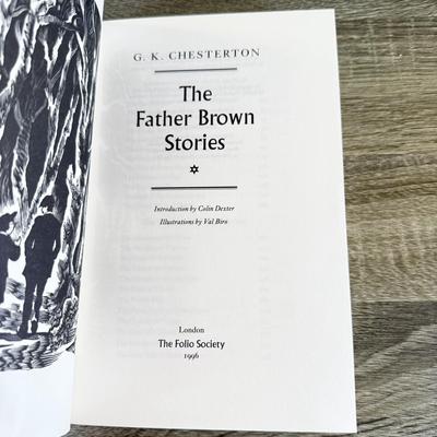 LOT 19L: Folio Society Books - 2005 The Father Brown Stories by G. K. Chesterton 2-Vol Box Set, 2007 G. K. Chesterton Poems & 2013...