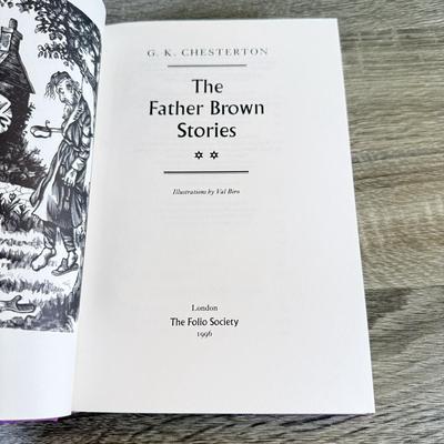 LOT 19L: Folio Society Books - 2005 The Father Brown Stories by G. K. Chesterton 2-Vol Box Set, 2007 G. K. Chesterton Poems & 2013...