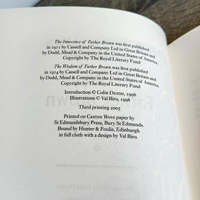 LOT 19L: Folio Society Books - 2005 The Father Brown Stories by G. K. Chesterton 2-Vol Box Set, 2007 G. K. Chesterton Poems & 2013...