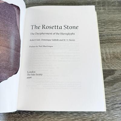 LOT 20L: Folio Society Books - 1995 William Russell Special Correspondent of 'The Times,' 2006 The Rosetta Stone by Robert Solé...