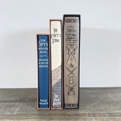 LOT 20L: Folio Society Books - 1995 William Russell Special Correspondent of 'The Times,' 2006 The Rosetta Stone by Robert Solé...