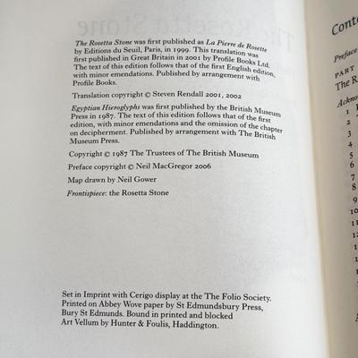 LOT 20L: Folio Society Books - 1995 William Russell Special Correspondent of 'The Times,' 2006 The Rosetta Stone by Robert Solé...