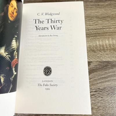 LOT 21L: Folio Society Books - 2010 The Thirty Years War by C. V. Wedgwood, 2011 The War of the Roses by Desmond Seward & 2009 The...