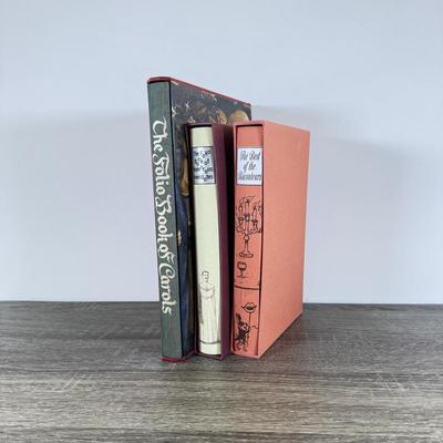 LOT 22L: Folio Society Books - 2007 The Folio Book of Carols, 2004 The Best of the Raconteurs & 2013 The Folio Book of Humorous...