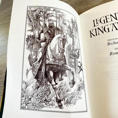 LOT 23L: 2003 Folio Society Legends of King Arthur 3 Volume Box Set - The Holy Grail, Tristan & Arthur