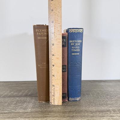 LOT 24L: Antique / Vintage Books by Charles Dickens - Late 1800s Pickwick Papers, Vintage Pickwick Papers & 1930s Sketches by Boz
