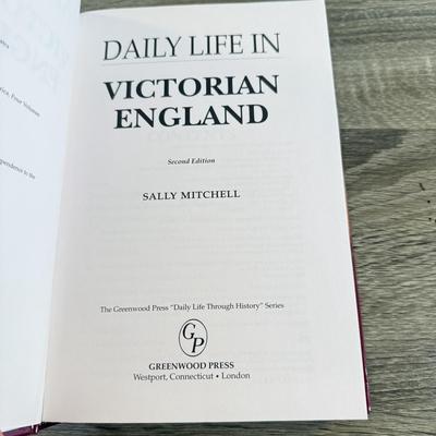 LOT 26L: Books about Victorian England - 2008 Folio Society The Victorians by A. N. Wilson, 2009 Daily Life in Victorian England 2nd...