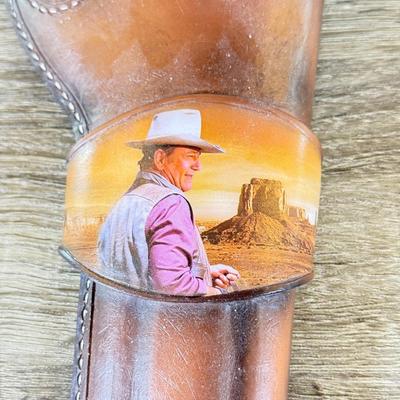 LOT 34L: 2014 Bradford Exchange John Wayne Straight Shooter Collection - "Western Hero," "Sunset Rider" &...