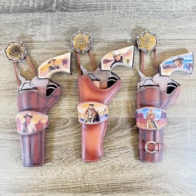 LOT 36L: 2009 Bradford Exchange John Wayne Straight Shooter Collection - "Rough Rider" A4003, "Cowboy Spirit" A1326...