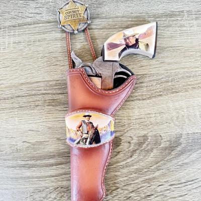 LOT 36L: 2009 Bradford Exchange John Wayne Straight Shooter Collection - "Rough Rider" A4003, "Cowboy Spirit" A1326...