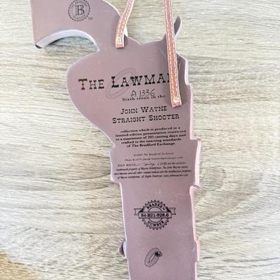 LOT 36L: 2009 Bradford Exchange John Wayne Straight Shooter Collection - "Rough Rider" A4003, "Cowboy Spirit" A1326...