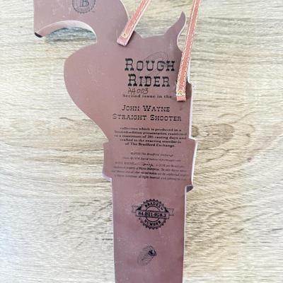 LOT 36L: 2009 Bradford Exchange John Wayne Straight Shooter Collection - "Rough Rider" A4003, "Cowboy Spirit" A1326...