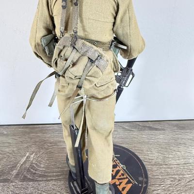 LOT 37L: Sideshow Collectibles 12" John Wayne Military Action Figures