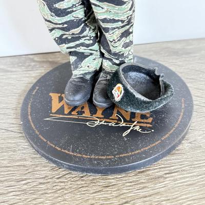 LOT 37L: Sideshow Collectibles 12" John Wayne Military Action Figures