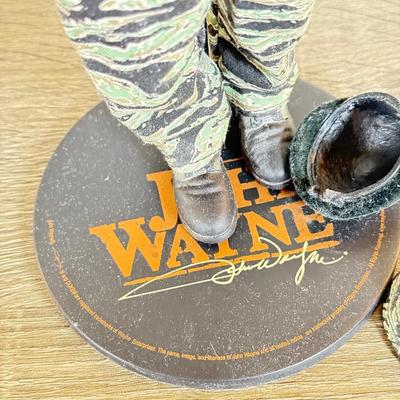 LOT 37L: Sideshow Collectibles 12" John Wayne Military Action Figures