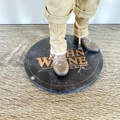 LOT 37L: Sideshow Collectibles 12" John Wayne Military Action Figures